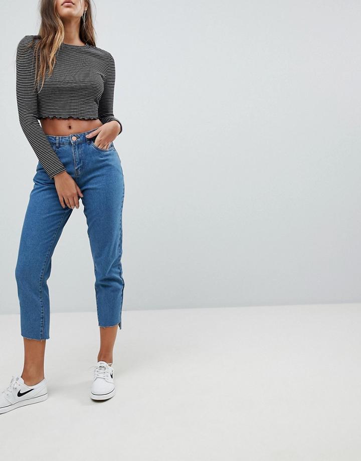Noisy May Straight Leg Jean In Blue - Blue