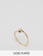 Lavish Alice Gold Plated Arrow Head Ring - Gold