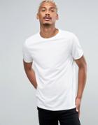 Asos T-shirt With Crew Neck In Off White - Green