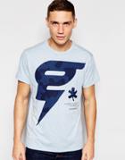 G-star T-shirt Oranium Crewneck G Camo Print In Sea Heather - Sea Htr