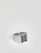 Rebel Heritage Celtic Cross Ring In Antique Silver - Silver