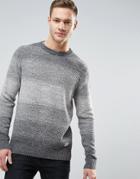 Jack & Jones Originals Knitted Sweater With Mixed Yarn Detail - Gray