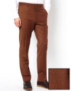 Asos Slim Fit Suit Pant In Rust - Orange
