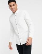 Only & Sons Twill Shirt In White