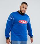 Fila Plus Retro Goalie Long Sleeve T-shirt In Blue - Blue