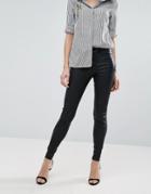 New Look Coated Skinny Jeans - Black