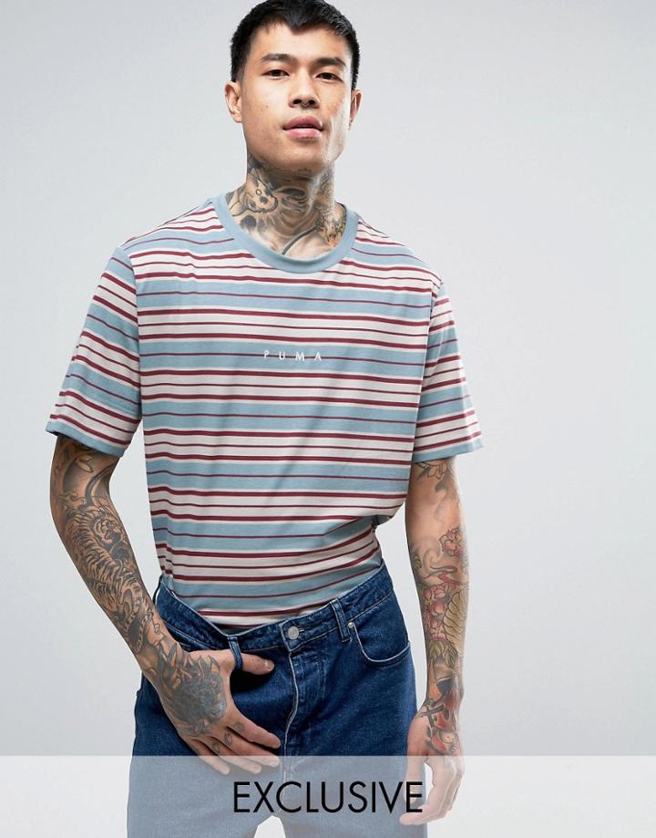 Puma Retro Stripe T-shirt Exclusive To Asos 57533502 - Blue