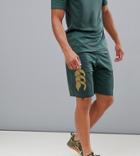 Canterbury Vapodri Stretch Knit Shorts In Khaki Exclusive To Asos - Green