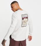 The North Face Faces Long Sleeve T-shirt In Cream Exclusive At Asos-white
