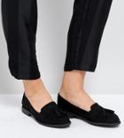 Park Lane Wide Fit Loafer Flat Shoes - Black