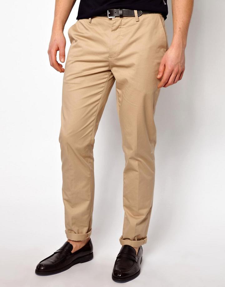 Peter Werth Chino In Cotton Twill - Beige
