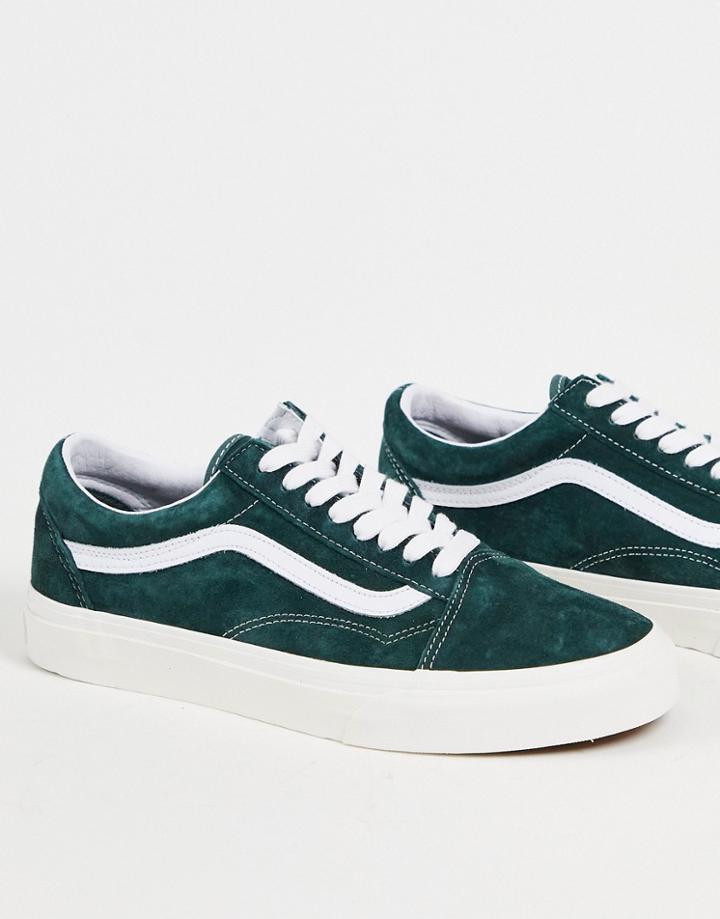 Vans Old Skool Suede Sneakers In Jungle Green