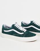 Vans Old Skool Suede Sneakers In Jungle Green