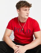 Polo Ralph Lauren Front Logo T-shirt In Red