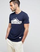 Penfield Mountain Logo T-shirt Regular Fit In Navy - Navy