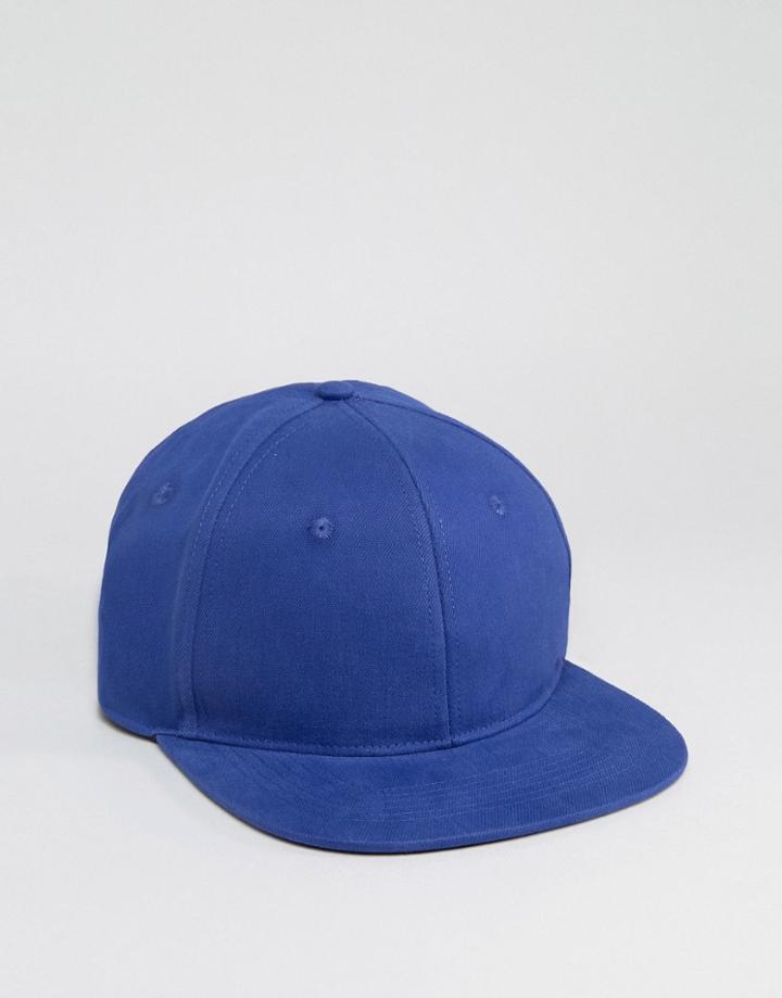 Asos Snapback Cap In Purple - Purple