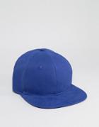 Asos Snapback Cap In Purple - Purple
