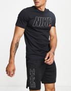 Nike Training 6/1 Logo T-shirt In Black
