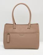 Modalu Leather Tote Bag - Beige