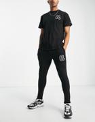 Il Sarto Slim Fit Sweatpants In Black