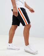 Ldn Dnm Side Tape Jersey Drawstring Shorts - Black