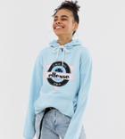 Ellesse Relaxed Hoodie With Italy Front Logo In Pastel - Blue