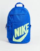 Nike Elemental Fa21 Logo Backpack In Blue-blues