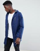 Selected Homme Parka With Drawstring Waist - Navy