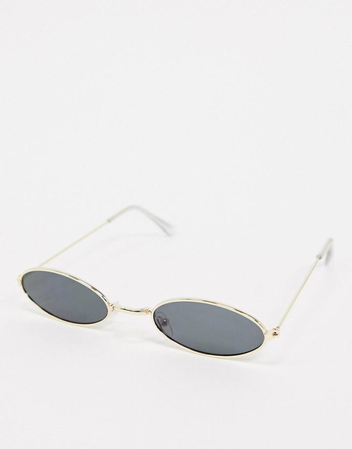 Svnx Oval Sunglasses In Gold