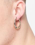 Reclaimed Vintage Inspired Unisex Hoop Earrings In Gold