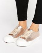 Blink Soft Toecap Lace Up Sneaker - Copper