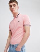 Fred Perry Reissues Single Tipped Polo In Pink - Pink