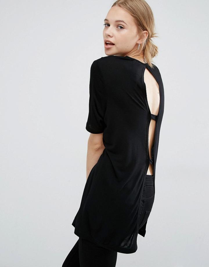 Cheap Monday Open Back T-shirt - Black