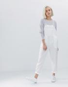 Asos Design Casual Strappy Overall-cream