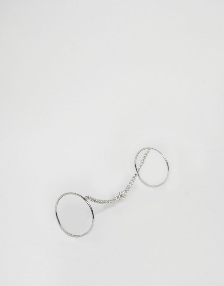 Cheap Monday Knot Double Ring - Silver