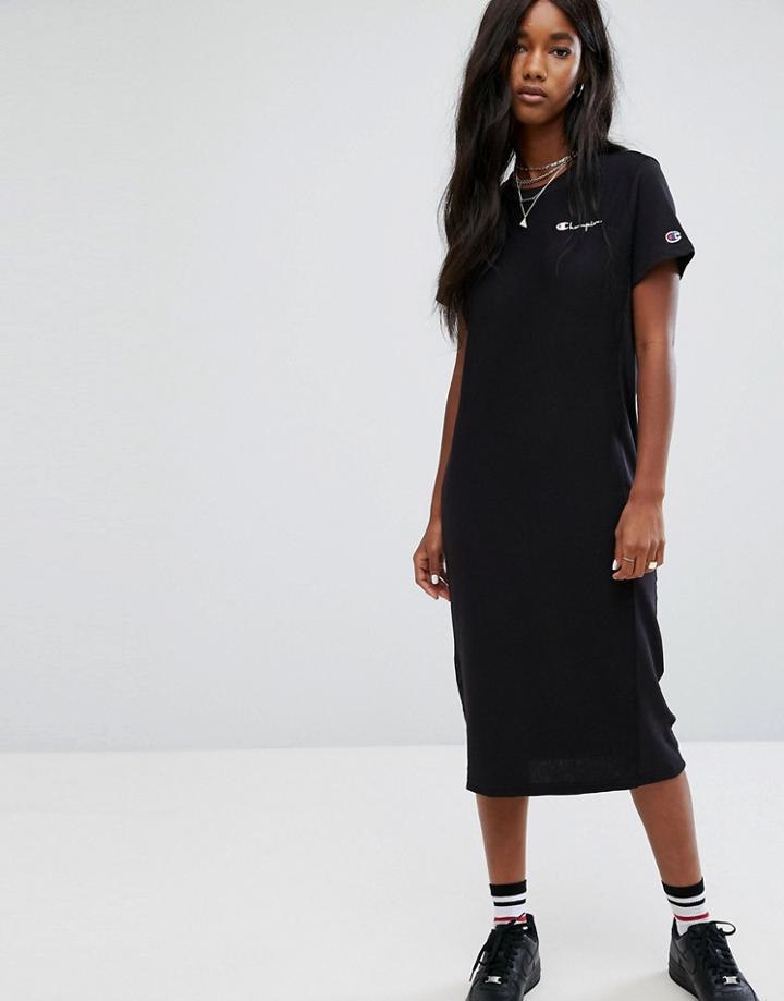 Champion Midi T-shirt Dress - Black