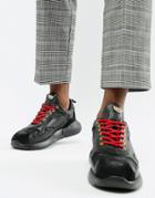 Mercer W3rd Nappa Camo Sneakers In Black - Black