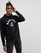 New Era Nba Toronto Raptors Hoodie In Black - Black