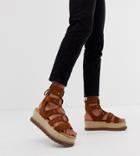 Asos Design Jive Flatform Espadrilles - Tan