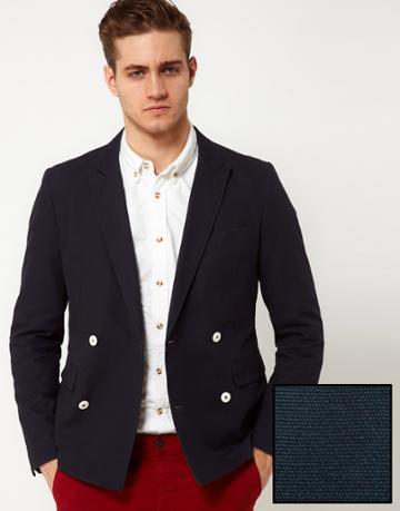 Asos Slim Fit Double Breasted Blazer