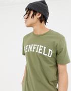 Penfield Collegiate Logo T-shirt In Green - Green
