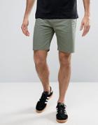 Penfield Yale Solid Chino Shorts Straight Tricolour Waist In Green - Green
