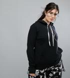 Nola Zip Up Hoodie In Black - Black