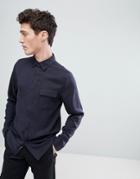 Native Youth Straight Hem Shirt-navy