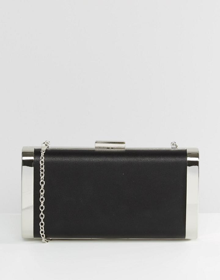 Aldo Box Clutch Bag In Black - Black