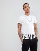 Bikkembergs Hem Letter Print T-shirt - White