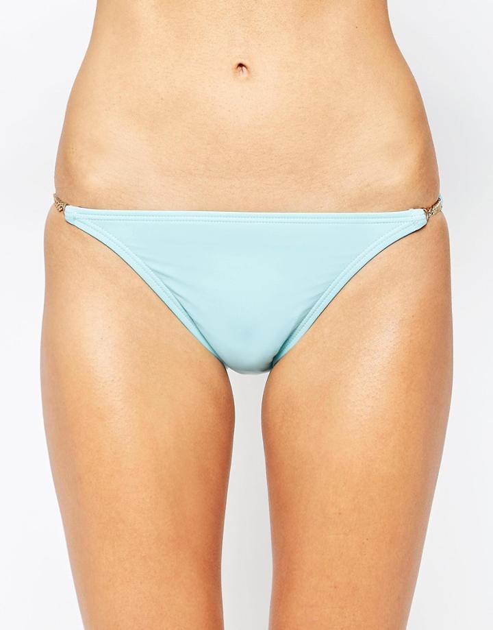 Vince Camuto Bikini Bottom With Chain Detail - Blue Sky 404