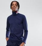 Fila Black Line Ski Long Sleeve T-shirt With Logo Roll Neck In Navy - Navy