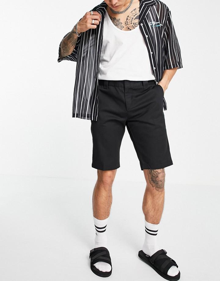 Dickies Slim Fit Work Shorts In Black