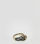 Reclaimed Vintage Inspired Skull Band Ring In Silver Exclusive To Asos - Gold